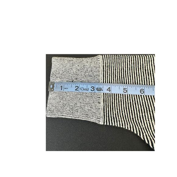 Cabi Black White Office Work Career Cupid’s Cardigan Sweater Blazer Large - Picture 11 of 12